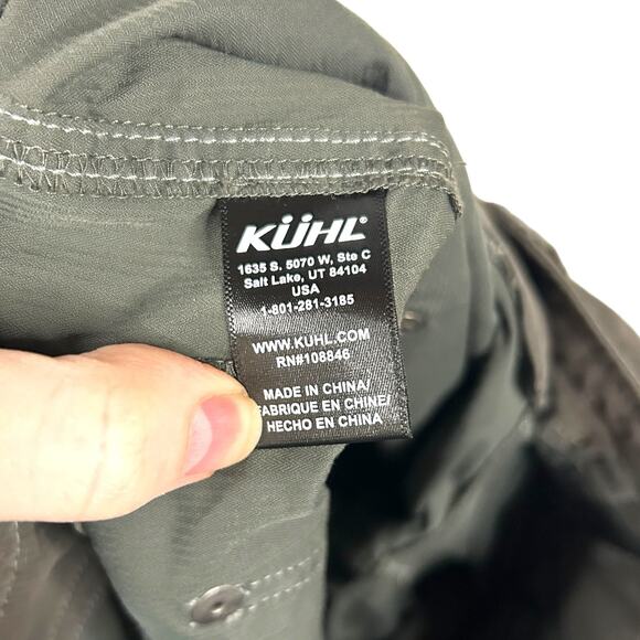 KUHL Pants Womens 8 Kendra Lightweight Hiking Trail Drawstring Nylon Blend Gray - Picture 9 of 11